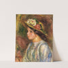 Buste De Femme, Chapeau De Paille Garni by Pierre-Auguste Renoir
