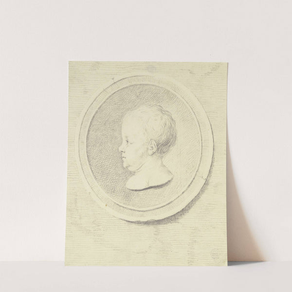 Büste eines Kindes in rundem Flachrelief im Profil nach links by Daniel Nikolaus Chodowiecki
