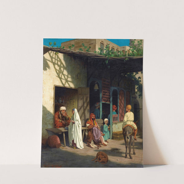 Bustling Street In A Souk by Louis-Emile Pinel De Grandchamp