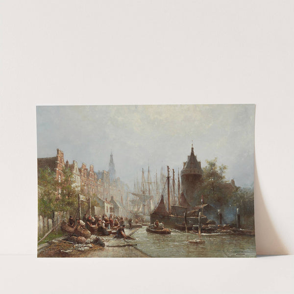 Busy Fisherfolk by Willem Hendrik Eickelberg