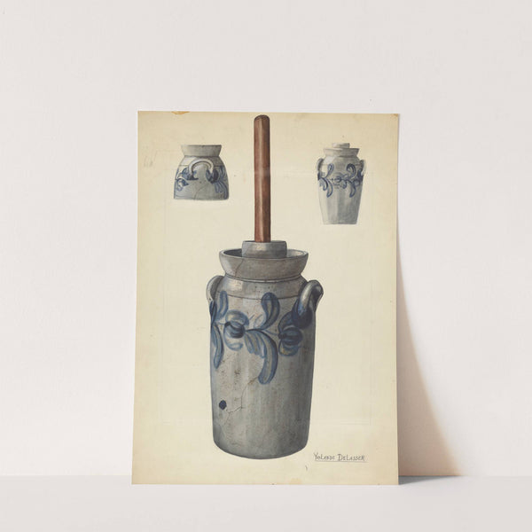 Butter Churn by Yolande Delasser
