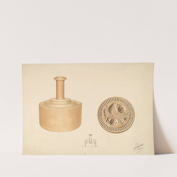 Butter Mold – Burr Design (c. 1937) by Lawrence Flynn