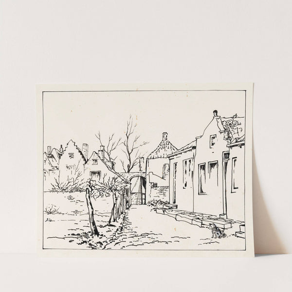 Buurtje te Veere (1883) by Johannes Frederik Engelbert ten Klooster