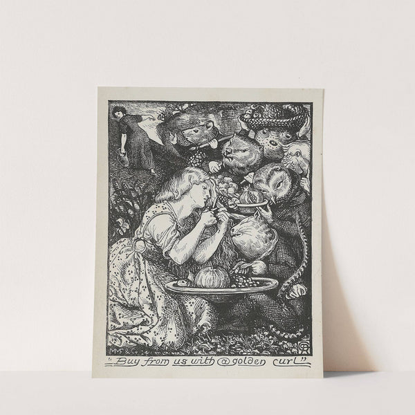 Buy from us with a golden curl by Dante Gabriel Rossetti
