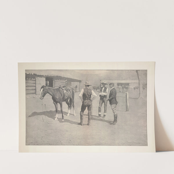 Buying Polo Ponies in the West (1910) by Frederic Remington