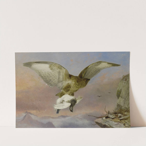 Buzzard With Ptarmigan by Richard Ansdell