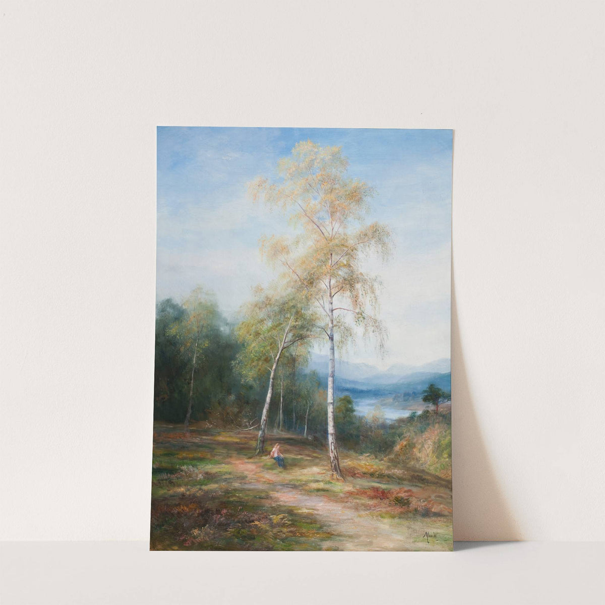 By a silver birch by John MacWhirter