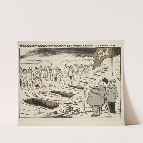 By government decree every member of the commune is entitled to a private lot (1961) by Edmund Siegfried Valtman