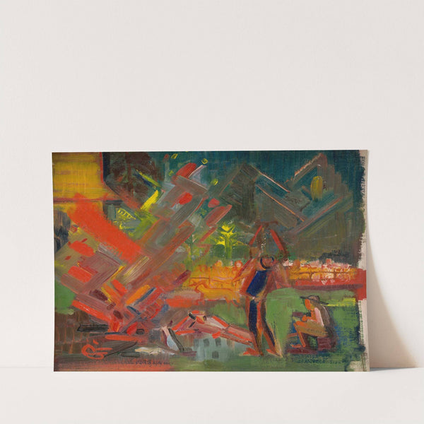 By the Campfire by Arnold Peter Weisz-Kubínčan