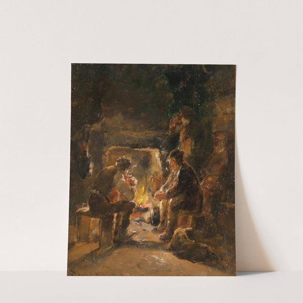 By the Fire by Walter Shirlaw