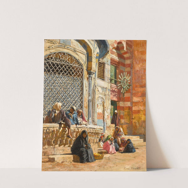 By the Fountain, Cairo by Eugène Girardet