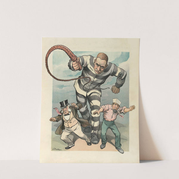 By the grace of ‘Justice’ (1903) by John Samuel Pughe