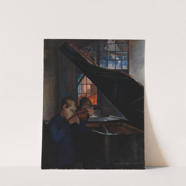 By The Grand Piano by Alvar Cawén