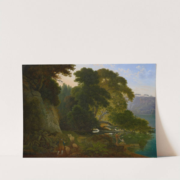 By the Lago di Nemi by Samuel Birmann