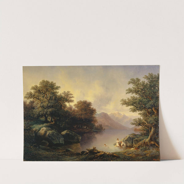 By the Lake of Brienz (The Bathers) by François Diday