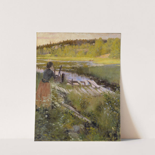 By the Lake. View from Balingsta by Oscar Björck