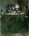 By the lamp
