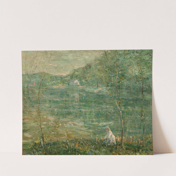 By the River (circa 1906) by Ernest Lawson