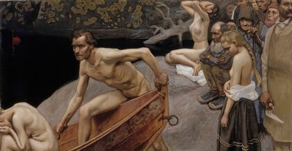 By The River Of Tuonela, Study For The Jusélius Mausoleum Frescos