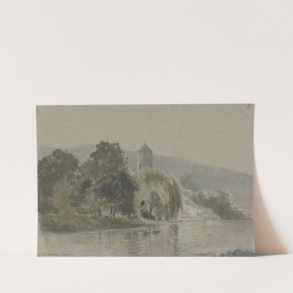 By the Tauber near Wertheim by Friedrich Ernst Morgenstern