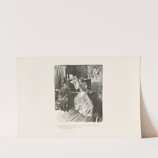 ‘By the way, Bishop, Why is it that you always address your congregation as ‘Brethrens’…. (1896) by Charles Dana Gibson