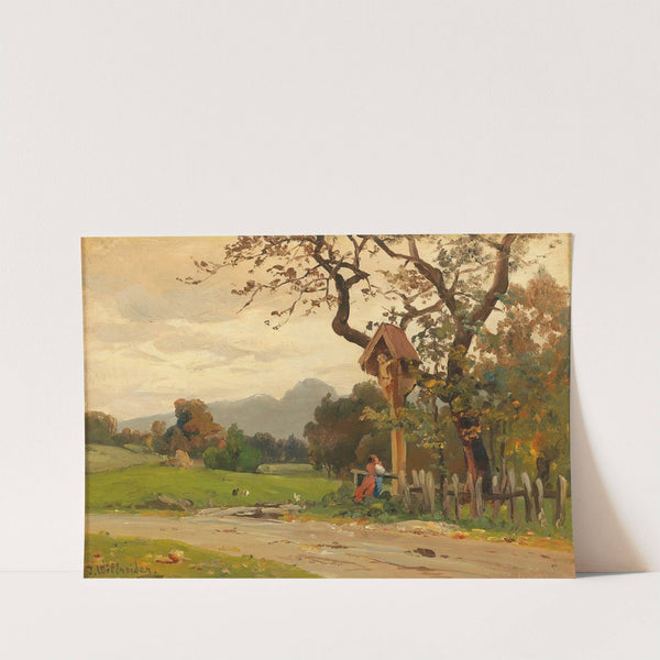 By the Wayside Cross by Josef Willroider