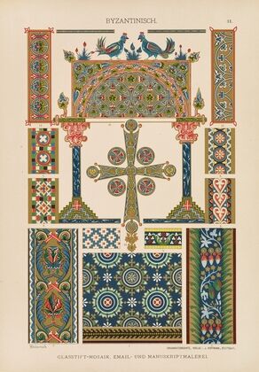 Byzantinisch – Glasstift-Mosaik, Email- und Manuskriptmalerei (1887)