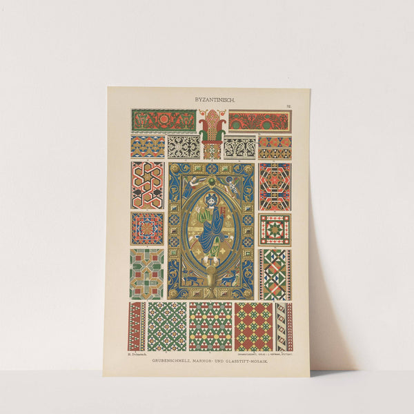 Byzantinisch – Grubenschmelz, Marmor- und Glasstift-Mosaikrei (1887) by Heinrich Dolmetsch