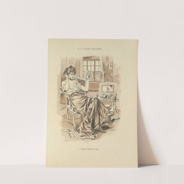 C. D. Poste restante (1894) by Ferdinand Bac