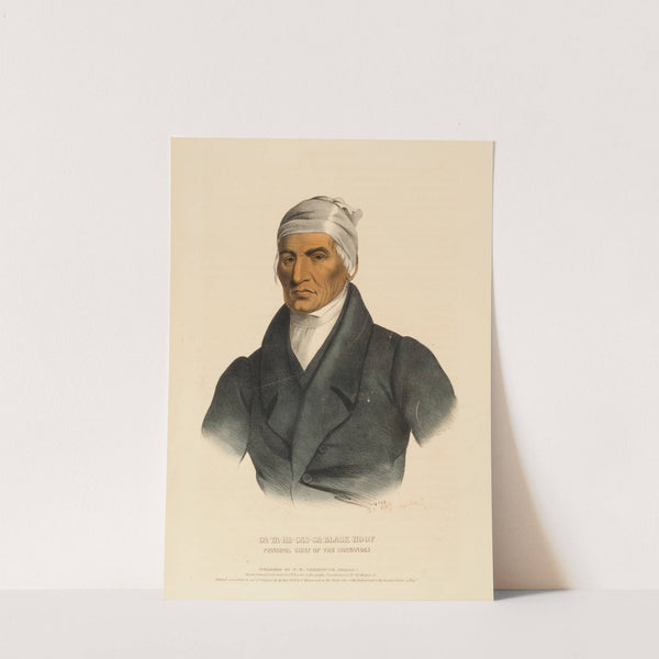 Ca-Ta-He-Cas-Sa-Black Hoof. Principal Chief Of The Shawanoes (1838) by Charles Bird King