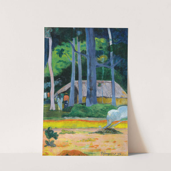 Cabane Sous Les Arbres (1892) by Paul Gauguin