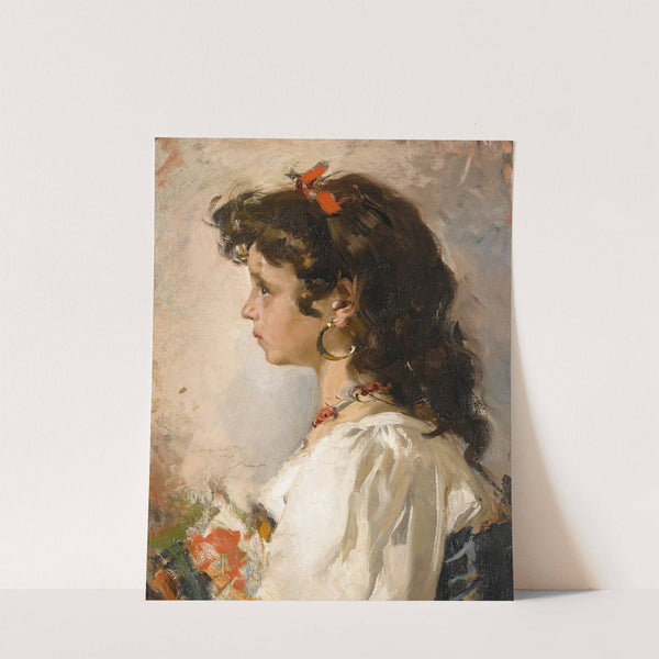 Cabeza de italiana by Joaquín Sorolla