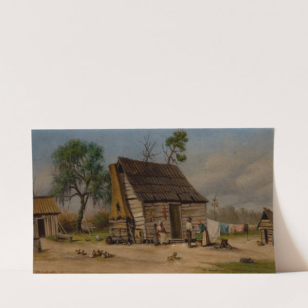 Cabin Scene by William Aiken Walker