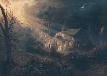 Cabin with ghostly accession (1887)