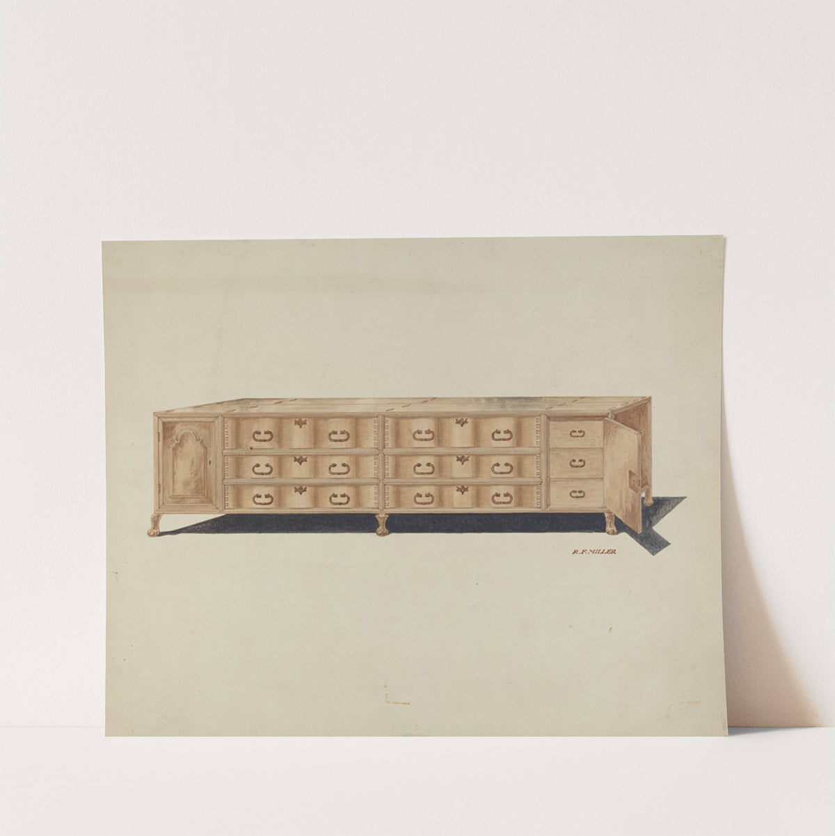 Cabinet, for Vestments by Randolph F. Miller