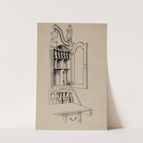 Cabinet-top Desk by Rolland Livingstone