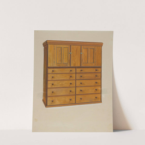 Cabinet with Drawers by Irving I. Smith