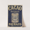 Cacao en feuilles Payraud (1899) by Imp. Paul Dupont