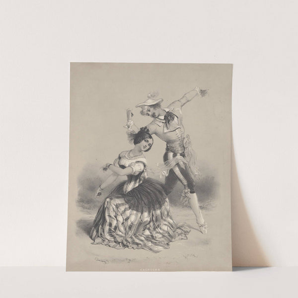 Mlle Dumilâtre; La polka (1844) by Eugène Charles François Guérard