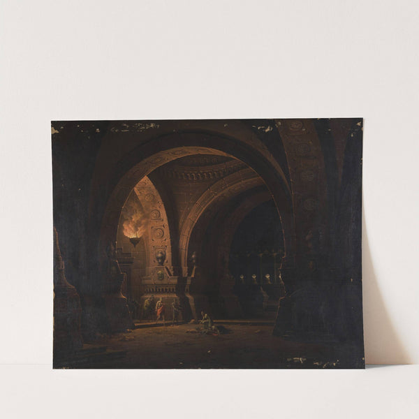 Caesar Octavianus findet Kleopatra an der Leiche des Antonius by Josef Platzer