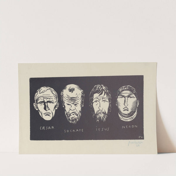 Caesar, Socrate, Iesus, Neron (1892) by Félix Vallotton