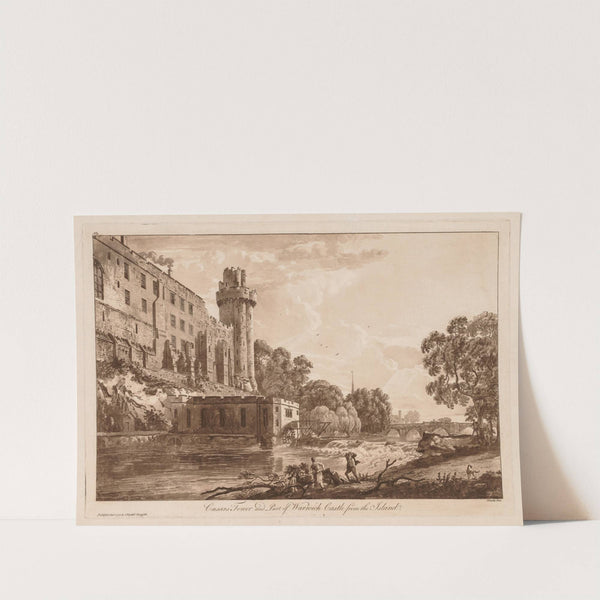 Caesar’s ower and Part of Warwick Castle from the Island (1776) by Paul Sandby