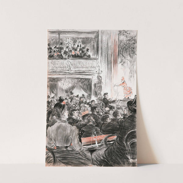 Café-Concert At La Scala, Paris by Jean François Raffaëlli