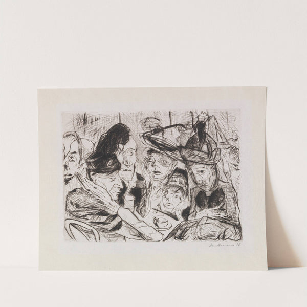 Café (im Vordergrund zwei alte Frauen) (1916) by Max Beckmann