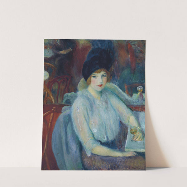 Café Lafayette (Portrait of Kay Laurell) (1914) by William James Glackens