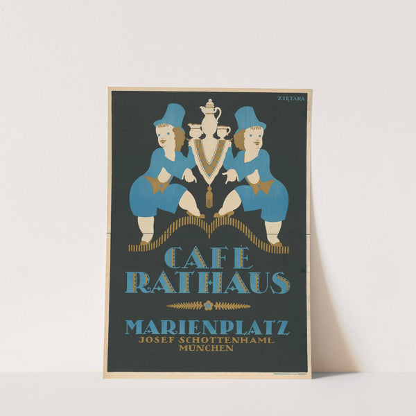 Café Rathaus Marienplatz (1912) by Valenty Zietara