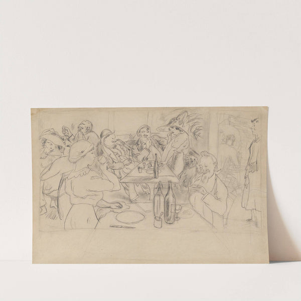 Café Scene by Jules Pascin