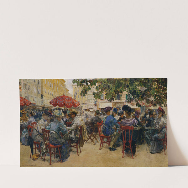 Cafe Tomaselli In Salzburg (1905) by Theodor Josef Ethofer