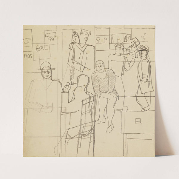 Caféscène by Jean Brusselmans