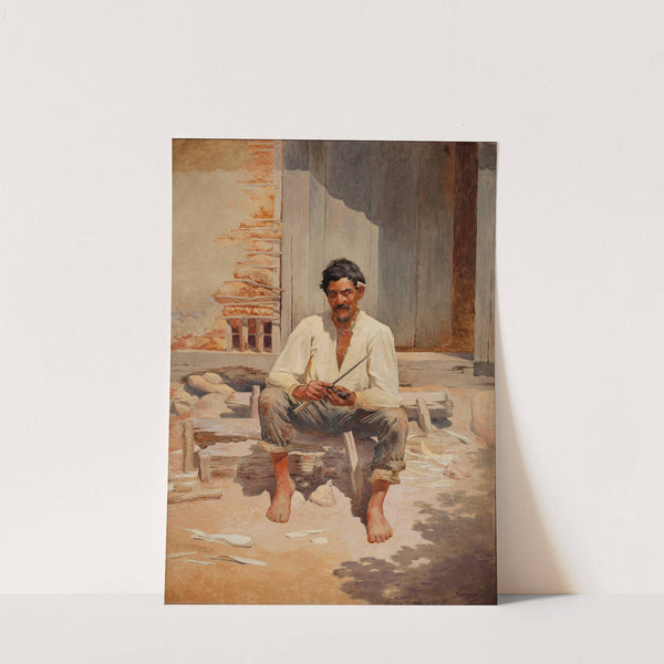 Caipira Cutting Tobacco by Almeida Júnior